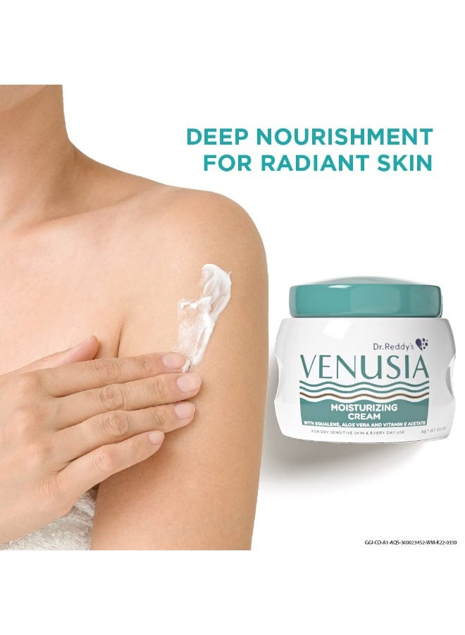 VENUSIA Dr. Reddy's Venusia Max Intensive Moisturizing Cream | Dermatologist Recommended for Dry to Very Dry Skin | Clinically proven for up to 24 hrs. Moisturization | For Face & Body | Cocoa Butter, Mango Butter & Aloe Butter | 100ml (Pack of 5). - Image 2